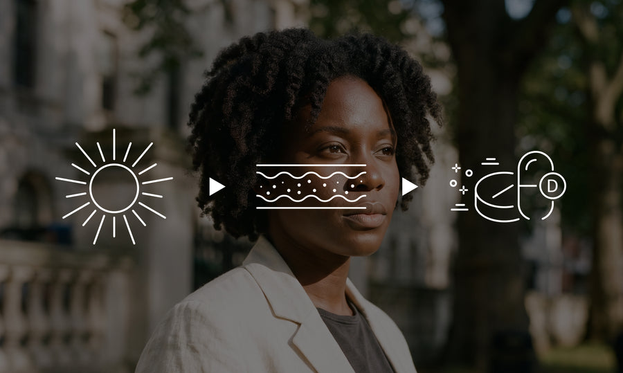 How melanin can affect vitamin D.