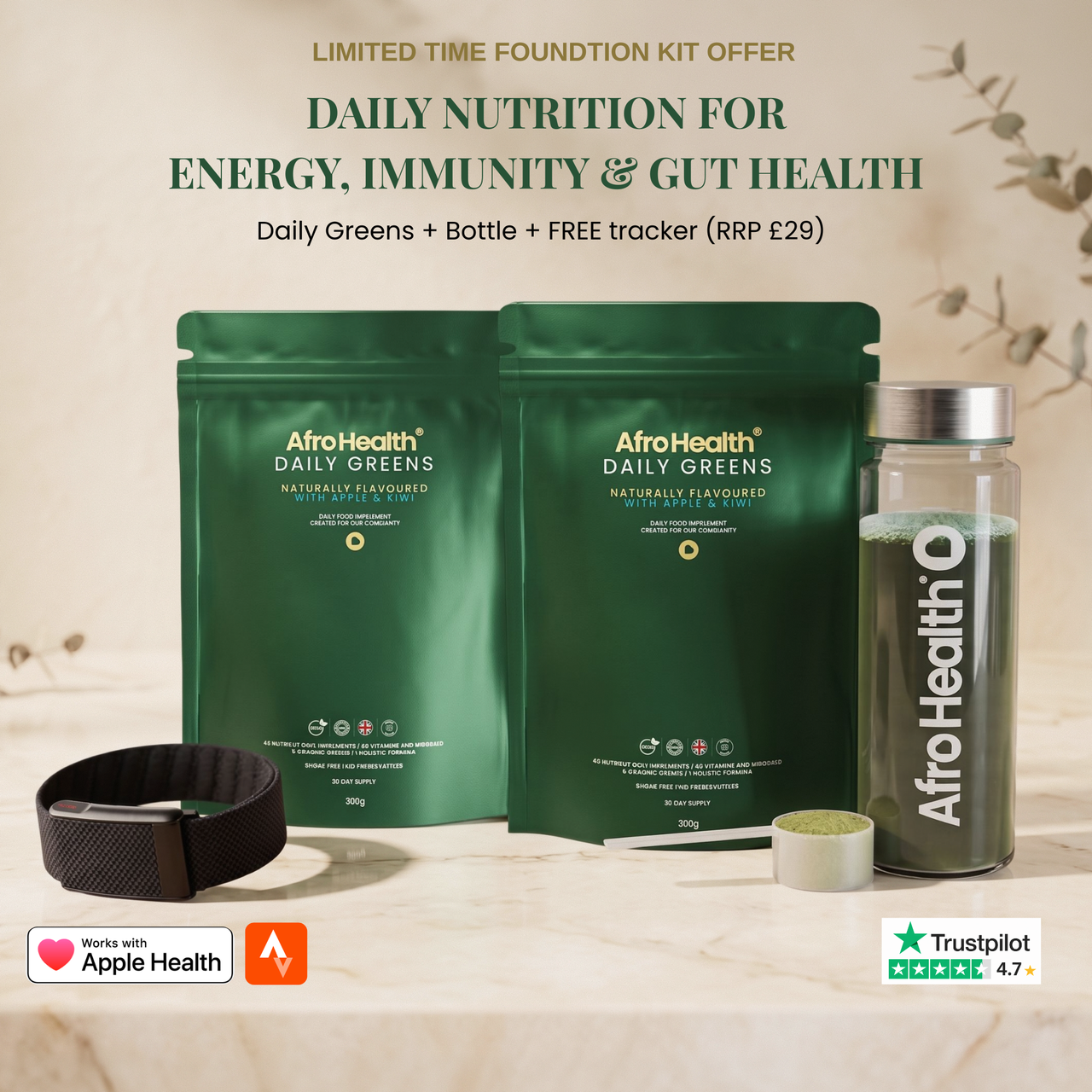 60-Day Foundation Kit + FREE Health & Fitness Tracker